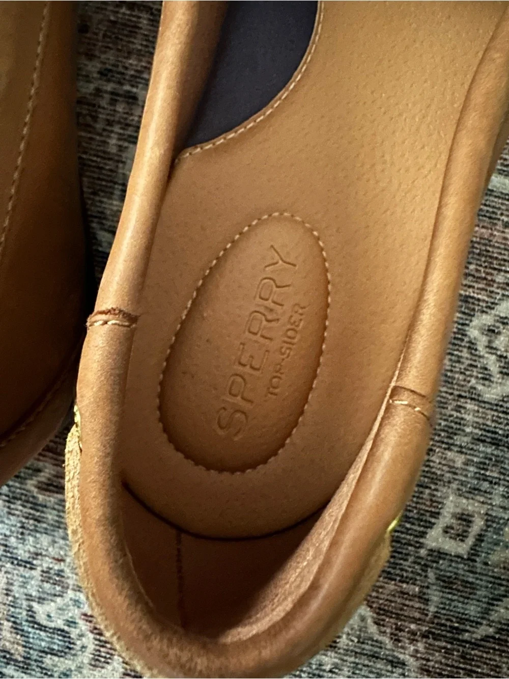 Sperry Women’s Cognac Leather Boat Shoe/Penny Loafers